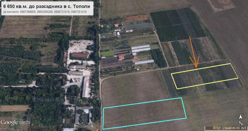 Снимка 8 на парцел в Варна област - с.Тополи в категория недвижими имоти продава - 6650 м2 на цена  0 EUR 