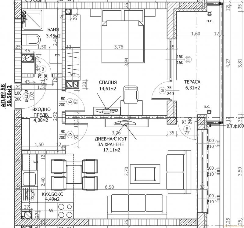 Оферта за недвижим имот с номер 19057: двустаен апартамент в София - Лагера в категория продава - 59 м2 на цена 81000 EUR - снимка номер 2 Снимка 2 на двустаен апартамент в София - Лагера в категория недвижими имоти продава - 59 м2 на цена 81000 EUR