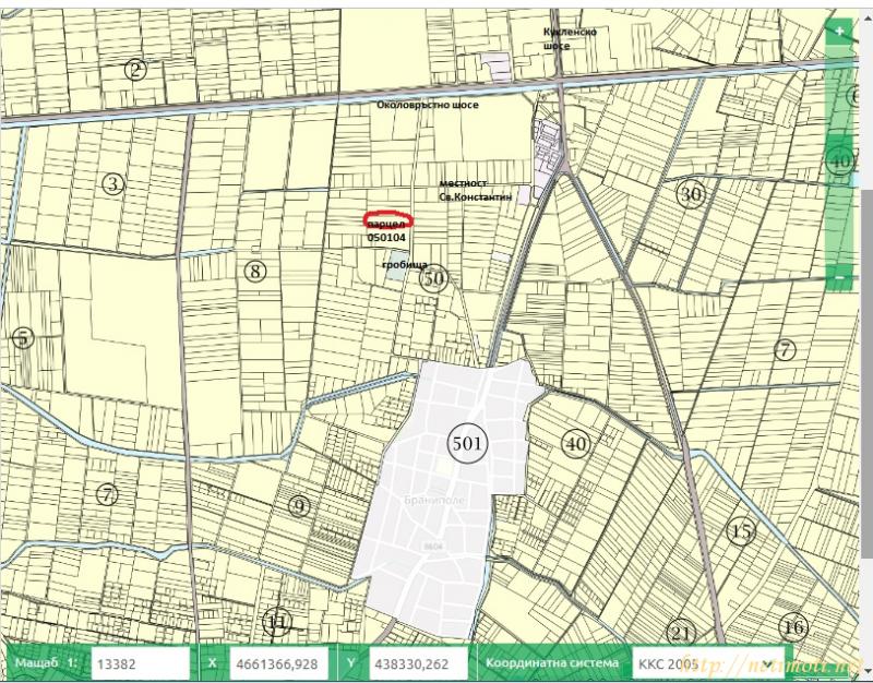 Оферта за недвижим имот с номер 19348: земеделска земя в Пловдив област - с.Браниполе в категория продава - 4050 м2 на цена 60750 EUR - снимка номер 3 Снимка 3 на земеделска земя в Пловдив област - с.Браниполе в категория недвижими имоти продава - 4050 м2 на цена 60750 EUR
